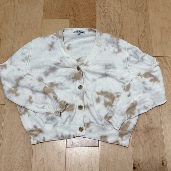 Michael Stars women cardigan retro tie dye‎ Size L earthy tones modern hippie - Picture 2 of 7